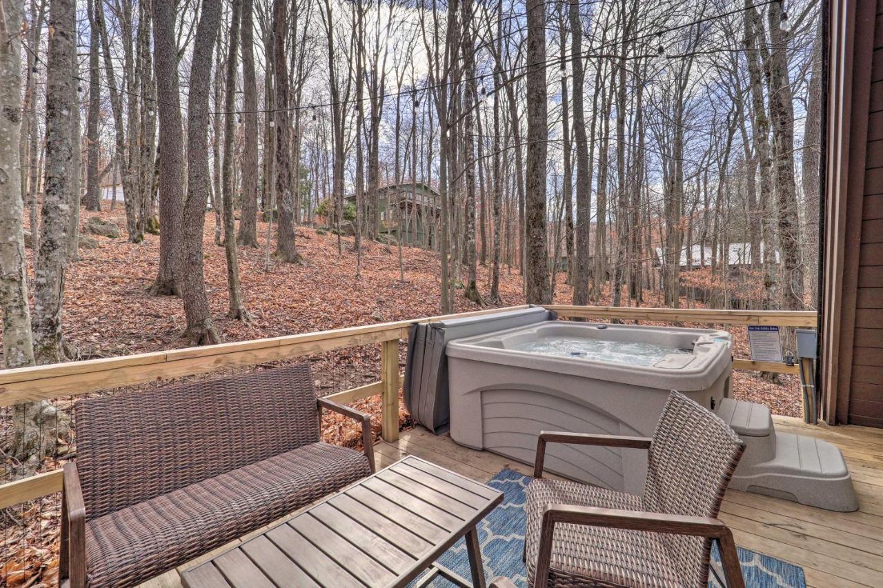 A-Frame Cabin With Hot Tub 1 Mi To Beech Mountain! Exteriör bild